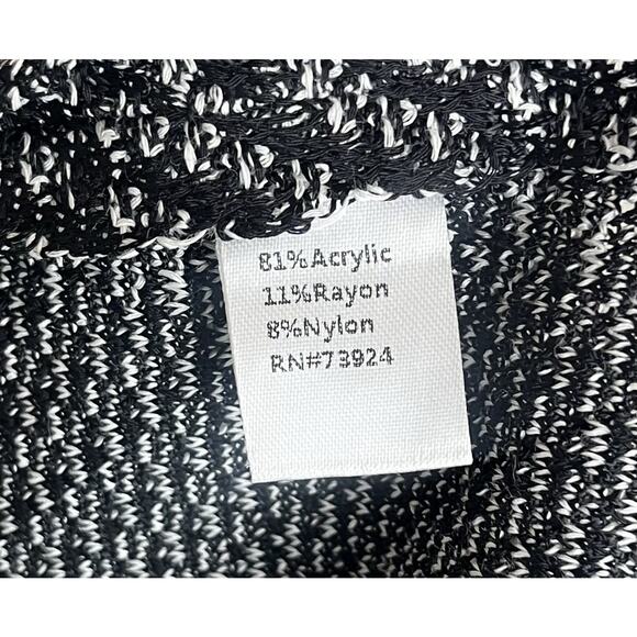 Misook Bold Plaid Tweed Knit Sheath Dress Modern Fit Black White Size Medium - Picture 10 of 10